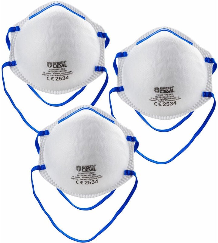 Kestek Feinstaub Masken FFP2 3er Set ohne Ventil