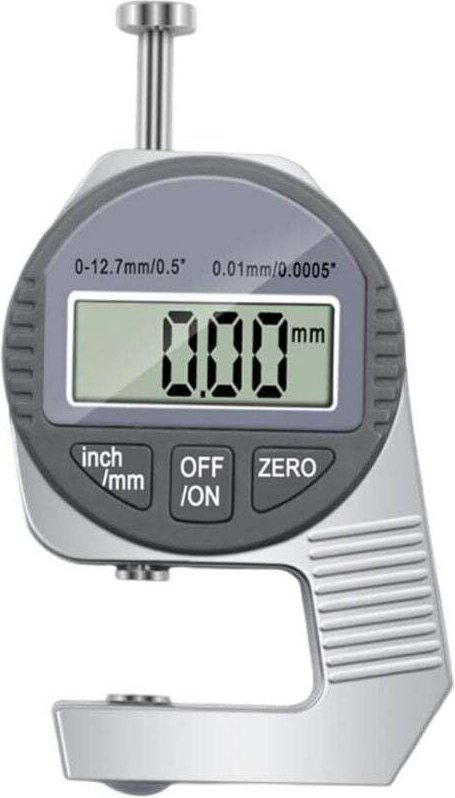 Jauge d'Épaisseur Numérique LCD 0-12,7 mm Micromètre Électronique pour Cuir et Tissu