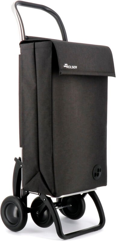 ROLSER Sbelta Tweed 4.2 4 Räder schwarzer quadratischer Taschentrolley