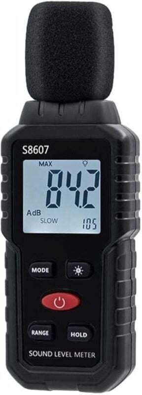 Sonomètre numérique, avec une plage de mesure en décibels de 30 à 130 décibels, adapté à la mesure du bruit dans les sal...