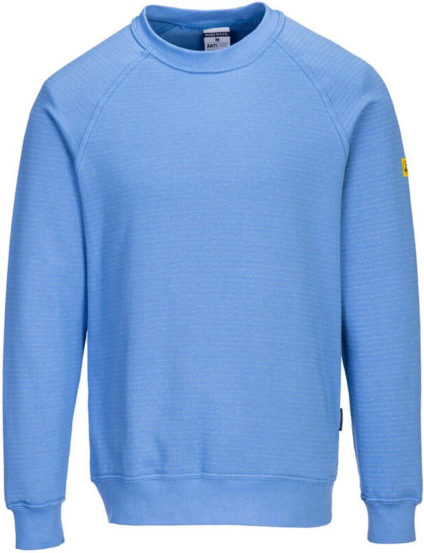 Anti-Statik ESD Sweatshirt - Größe XS - Blau Hamilton - Portwest