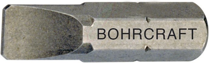 Bit-Einsatz Code 6100 1/4'sechskant 4,0 x 0,5 x 25 mm Schlitz - Bohrcraft