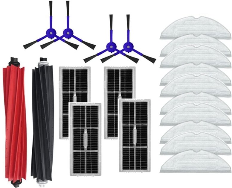 Zubehör-Set für S8 Pro Ultra Seitenbürste Filter Mopptuch