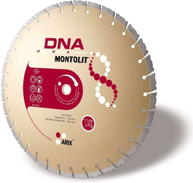 Diamantscheibe 400 Mm Fž£r Stražƒendecke Aus Beton Gelagert Montolit Dna Sx400