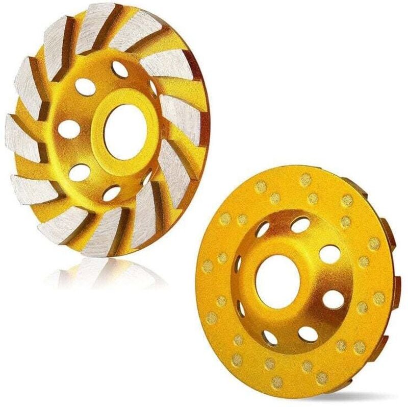 Diamant-Schleifscheibe, Diamant-Schleifrad 125 x 22,2 mm, Universal-Diamant-Schleifscheibe zum Schleifen von Beton, Stei...