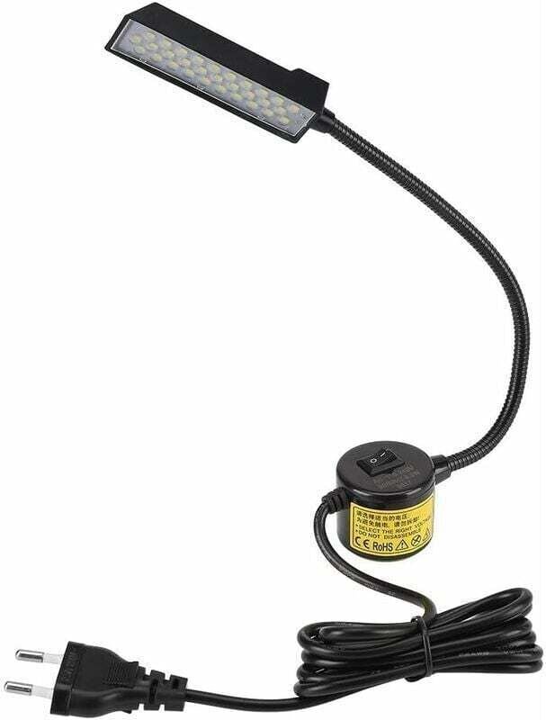 Vtizikl Lampe LED pour Machine à Coudre, Lampe à 30 LED avec Interrupteur de Base de Montage Magnétique pour Machine à C...