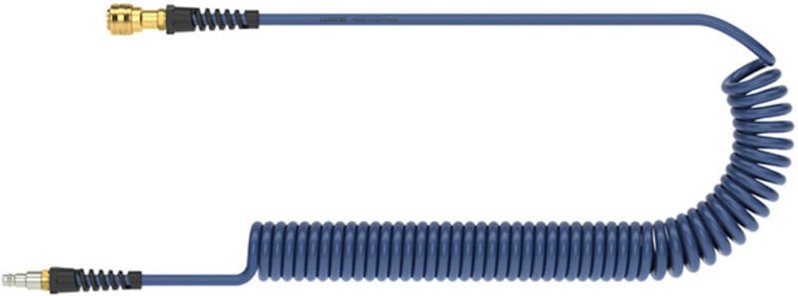FP - Spiralschlauch pu blau, Kupplung u Stecker NW7,2 12x8mm 6m lüdecke