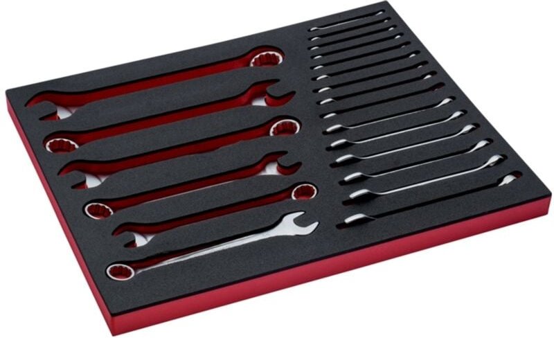 Bahco Fit&Go 3/3 Schaumstoffeinlage Ring-Maulschlüsselsatz - 21-tlg.