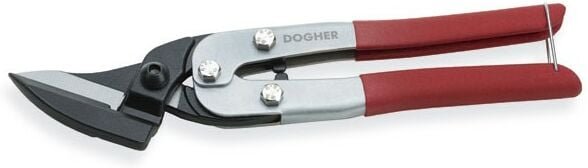 Dogher - Blechschere mit geradem Schnitt, langer Stahl, CrMo 291-300