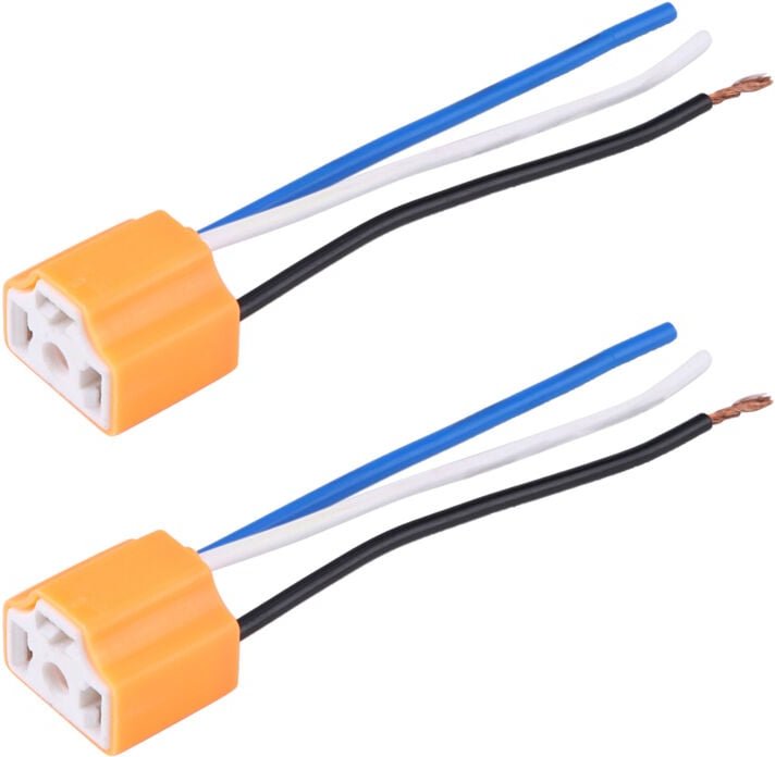 Eosnow - Scheinwerfer Sockel, stark hitzebeständige einfache Installationsanschluss, 2PCS Super langlebig für H4/9003/HB...