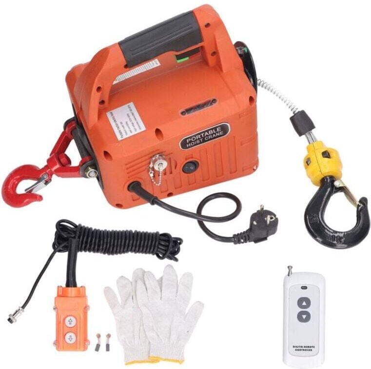 1500 W elektrische Hebewinde mit kabelloser Fernbedienung für schwere Hebearbeiten in Fabriken und Lagern