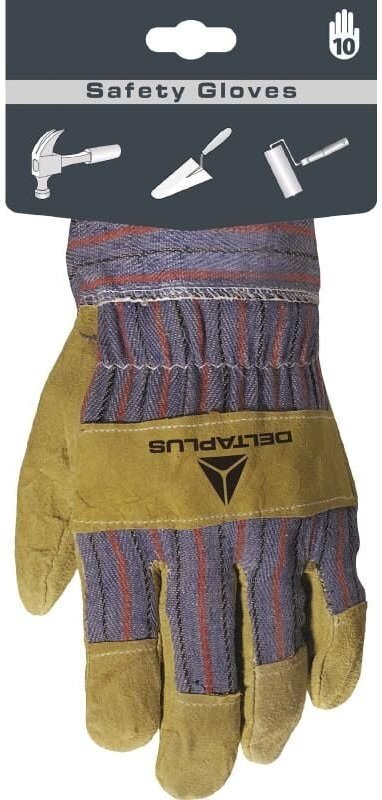 Handschuhe Delta Plus Docker Croute Bovin Toile Grösse 10 - Dpdc10310 T9 T9