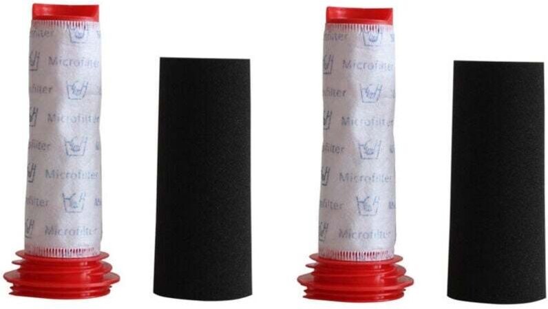 2er-Pack Schaumstofffilter und Mikro-Hygienefilter für die kabellosen Staubsauger Bosch BCH6ZOOO und Bosch BBH625W60