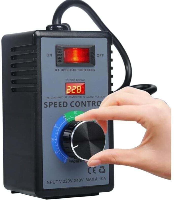Drehzahlregler für 220 V AC 10 A 4000 W SCR-Motor, 220 V Spannungsregler, XU Elektronischer Drehzahlregler mit Dimmer un...