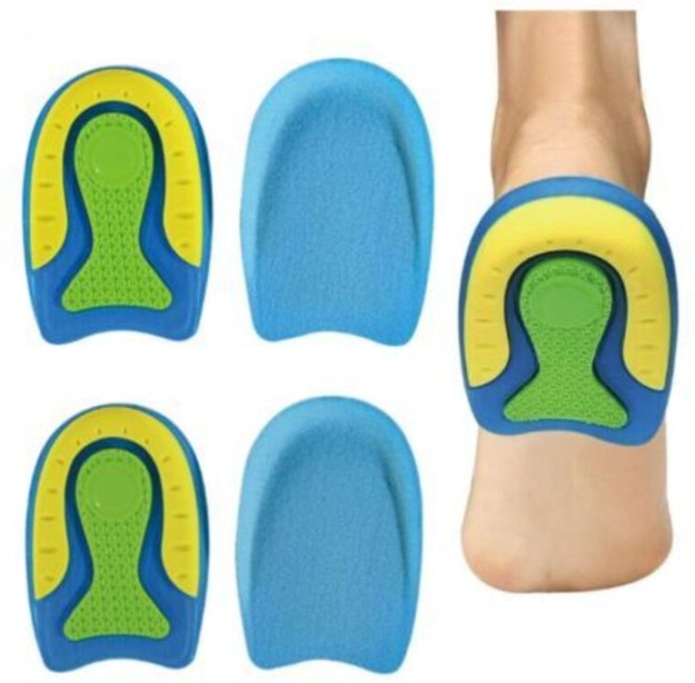 Jalleria - Orthopädische Fersenkappen aus Silikongel für Fersen, Größe l und s, Paar, bei Plantarfasziitis und Schmerzen...