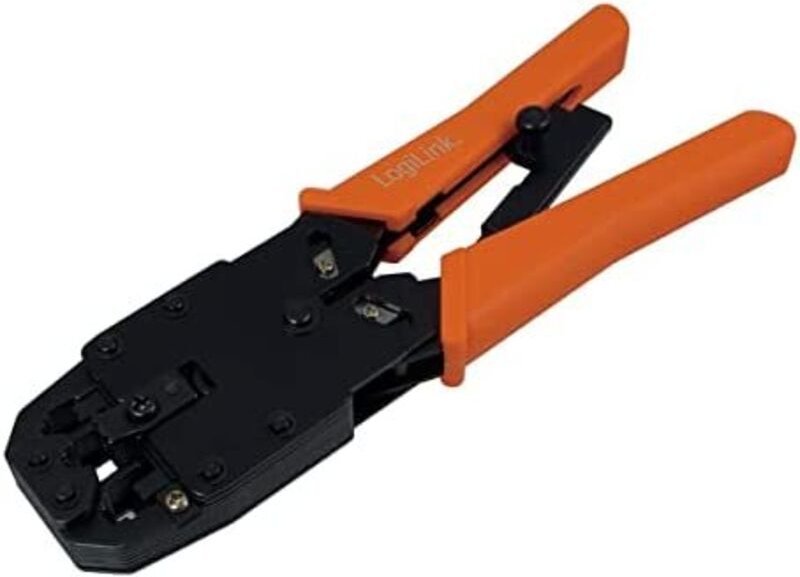 Logilink - Crimpzange, für 4/6/8-polige Modularstecker, Metallausführung