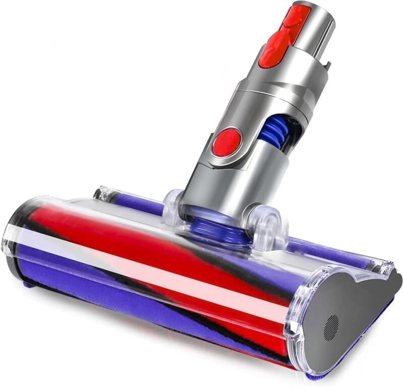 Softwalze Bodendüse Zubehör für Dyson V7 V8 V10 V11 V15 SV10 SV11 SV12 SV14 SV15 SV22 Staubsauger, Elektrischer Soft Rol...