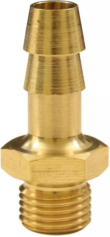 Druckluft Einschraubtülle Messing mit ag 3/8' für 9 mm Schlauch