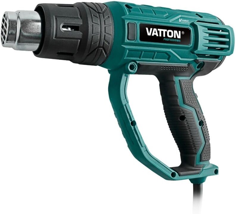 Heißluftpistole (2000 W, 2 Geschwindigkeiten, 230 V) mit Koffer und Zubehör