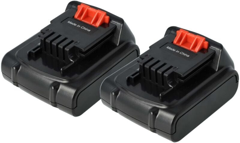 2x Akku kompatibel mit Black & Decker EPL14, EPL148, LDX116, LDX116C, ASL148KB, LDX120C Werkzeug (2000 mAh, Li-Ion, 14,4...