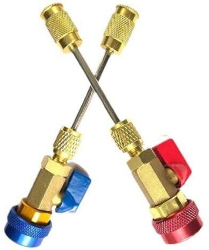 Demontage und Montage von Ventileinsätzen für Kfz-Klimaanlagen, Schrader-Ventile unter Druck: Hoch- und Niederdruck, Hei...