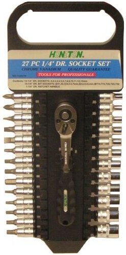 Honiton zestaw kluczy 27 elementów 1/4" 1127