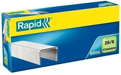 Rapid - Standard-Heftklammern 26/6 verzinkt Karton mit 5000 Stück