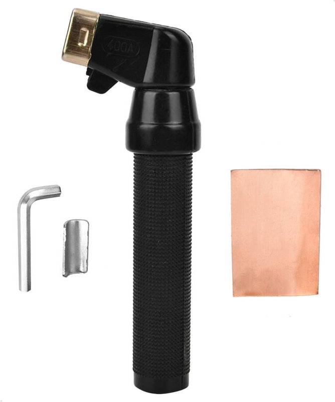 Elektrodenhalter Schweißwerkzeug 400 Ampere Schweißlichtbogen-Schweißelektrodenklemme (Schwarz)