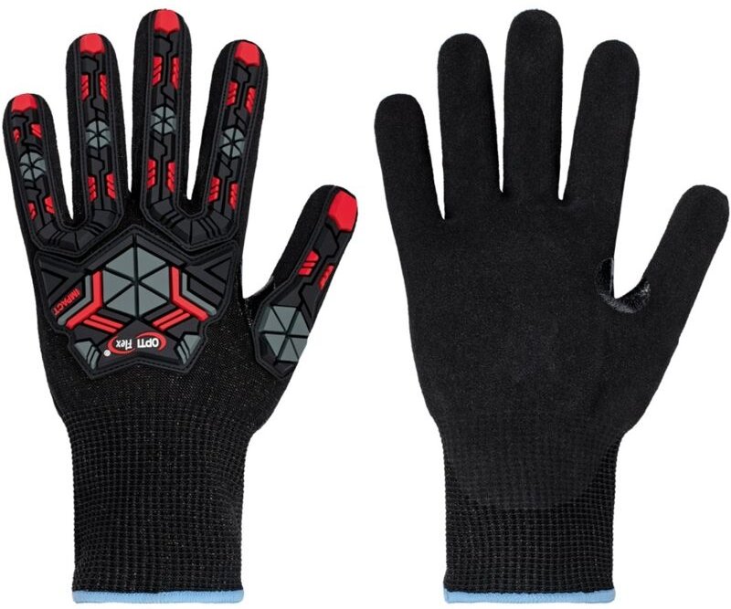 Feldtmann - Opti Flex Schnittschutzhandschuh xtreme Impact 0891 Gr. 11 schwarz/rot