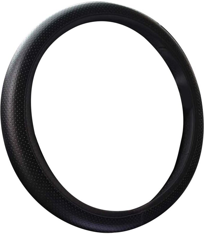 Eosnow Auto-Lenkradbezug, 38 cm Durchmesser, universelle Passform, Kunstleder-Schutz für Modifikationen, Schwarz