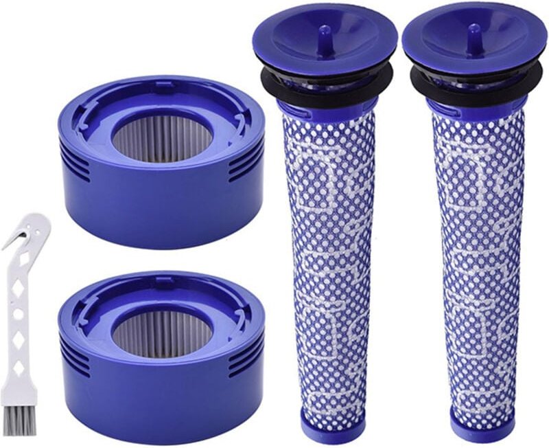 V8 Filter für Dyson, 2 Stück V7 V8 Vorfilter und Motorfilter für Dyson V8 V7 Animal Plus Extra Absolute Fluffy Batterie ...