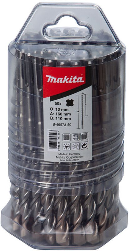 Thumbnail - Hm Bohrer v-plus, ø 6,0 mm, Länge 110 mm, SDS-plus, 50 Stk. - Makita