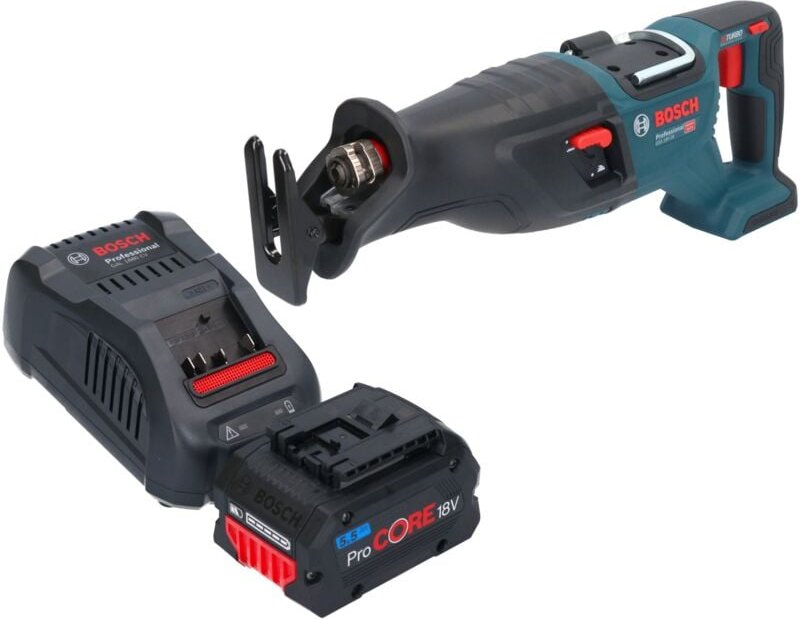 Bosch gsa 18V-28 Professional Akku Säbelsäge 18 v biturbo Brushless + 1x ProCORE Akku 5,5 Ah + Ladegerät