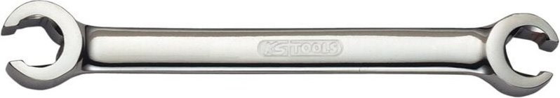 Kstools - CHROMEplus Offener Doppel-Ringschlüssel, abgewinkelt, 13x14mm