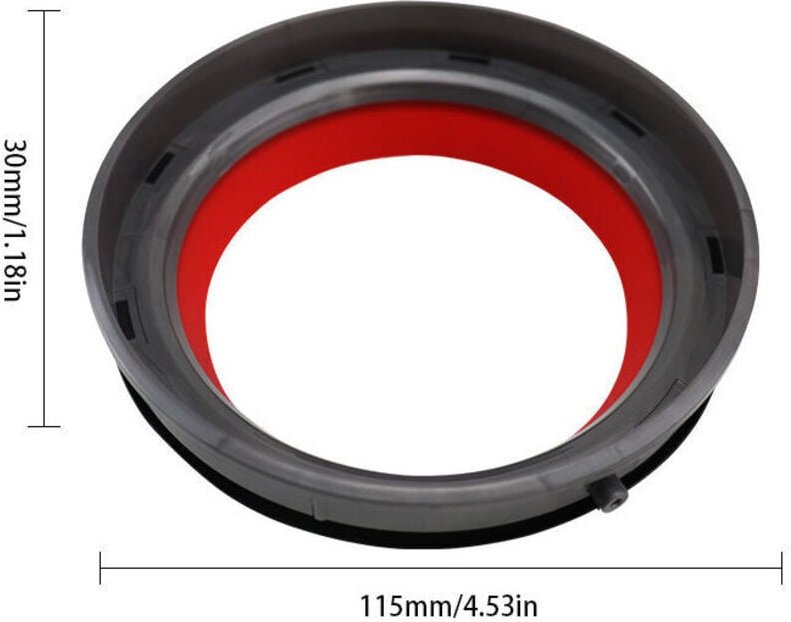 Dichtungsring für Dyson V11, Dichtungsring, der oben am Staubbehälter für den Dyson V11 Staubsauger befestigt ist