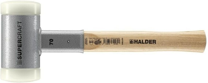 Halder Rückschlagfreier Hammer mit Hickory-Stiel 70 mm