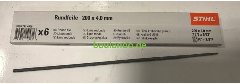 STIHL Kettenfeile rund of Sägekette, 4,0 mm