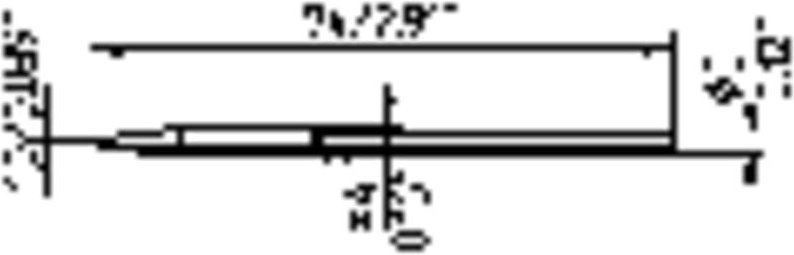 Ersa - 212 cd lf Lötspitze Meißelform Spitzen-Größe 1 mm Inhalt 1 St.