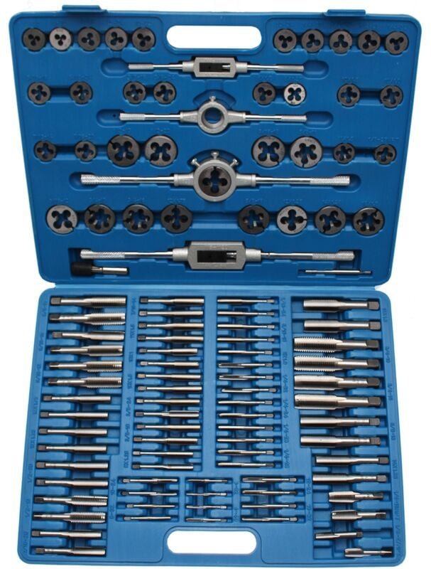 Gewindeschneid-Satz metrisch / Zoll 110-tlg.