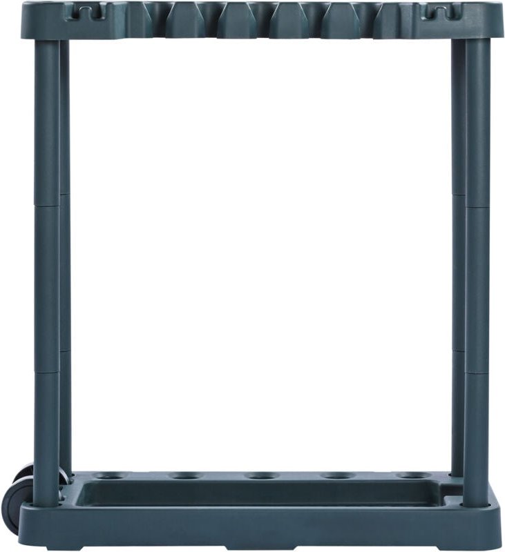 Gartenwerkzeug-Organizer, 10 Fächer, Turmregal für Gartenwerkzeuge zur Aufbewahrung in der Garage, für langstielige Werk...