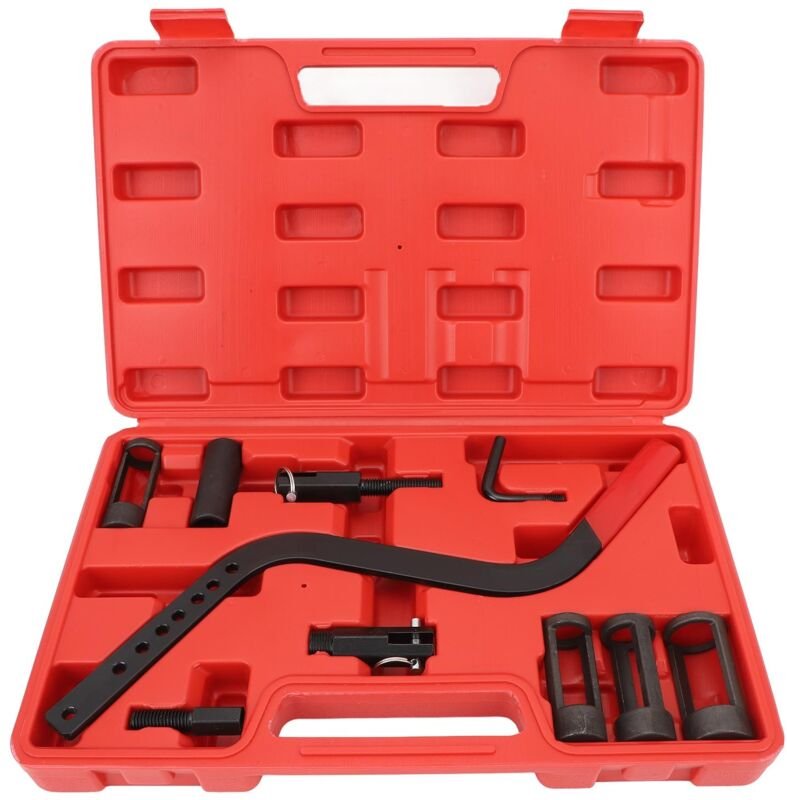 Aramox Werkzeugset zum Austausch von Kfz-Ventilfedern, 10-teilig, aus Kohlenstoffstahl, zum Ein- und Ausbau von Kfz-Vent...