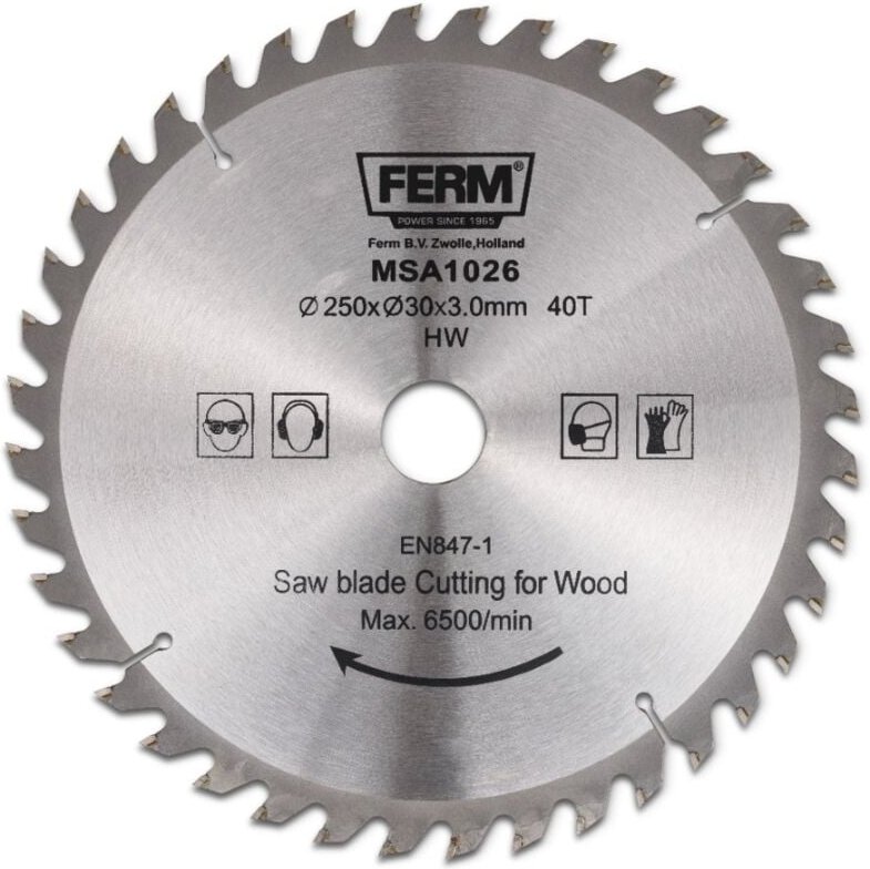 Sägeblatt 250x30/16 40Z tct für TSM1033