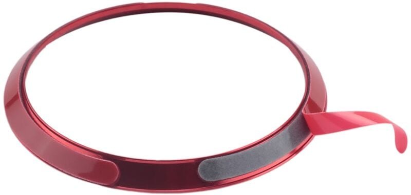 1X Rot Lenkrad Center Logo Dekoration Abdeckung Ring Trim für CE CLA GLC Klasse 2015 +