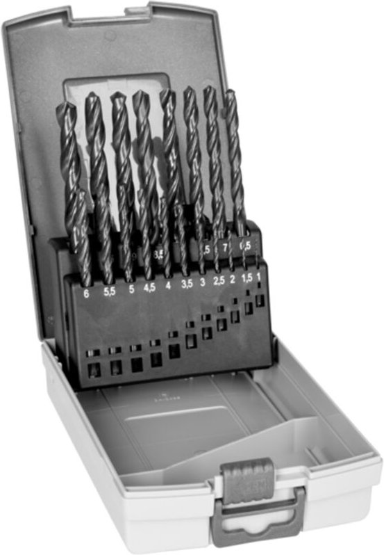 Bahco - 4515-SET-19 hss-r Spiralbohrer-Set 19teilig 1 mm, 1.5 mm, 2 mm, 2.5 mm, 3 mm, 3.5 mm, 4 mm, 4.