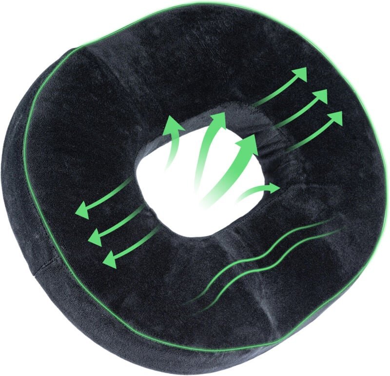 Trintion Donut Sitzkissen Orthopädisches Steißbeinkissen aus Memory Foam mit Abnehmbarem Bezug Ergonomisches Sitzkissen ...