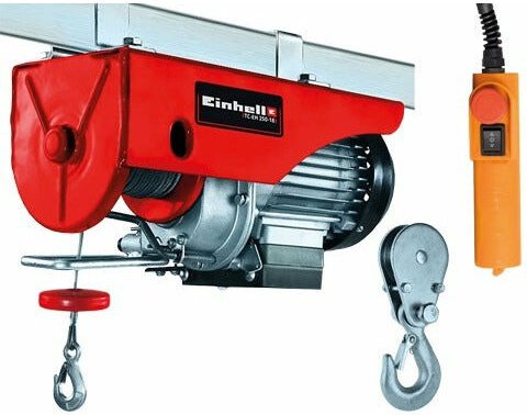 Paranco 500W Elektrischer Lifter bis zu 250 kg Fluss 18 Meter TC-EH250-18 Einhell Kabel