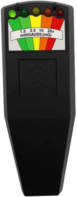 Tragbares Magnetfeldmessgerät mit 5 LEDs, Tester für Geisterjagd und paranormale Geräte zur EMF-Messung (5 LEDs)