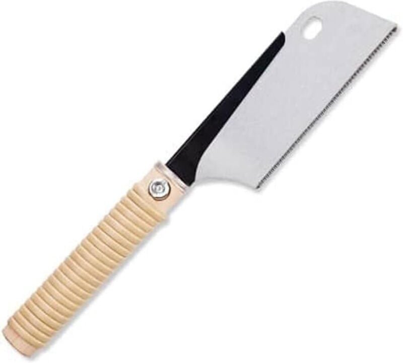 255-mm-Japanische Säge – Heimwerker-Holzsäge mit doppelseitigem Rattangriff, kleine Handsäge, Zapfenschneider, Präzision...