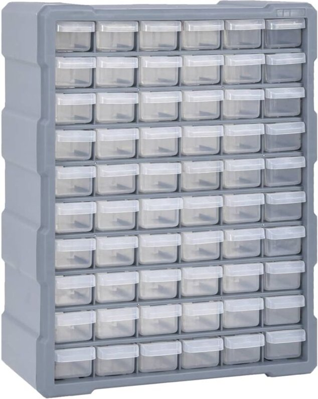 Multi-Schubladen-Organizer mit 60 Schubladen 38x16x47,5 cm - Gbly