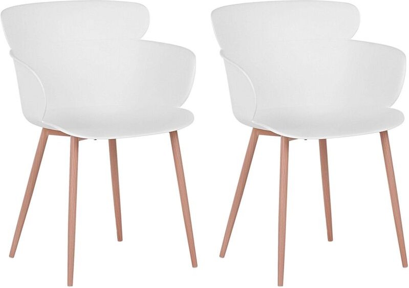 Esszimmerstuhl 2er Set SUMKLEY Weiß